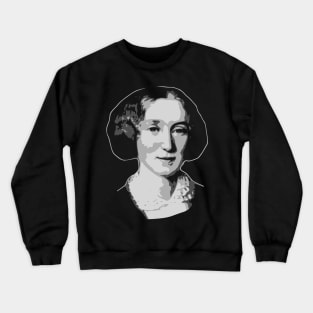 George Eliot Black and White Crewneck Sweatshirt